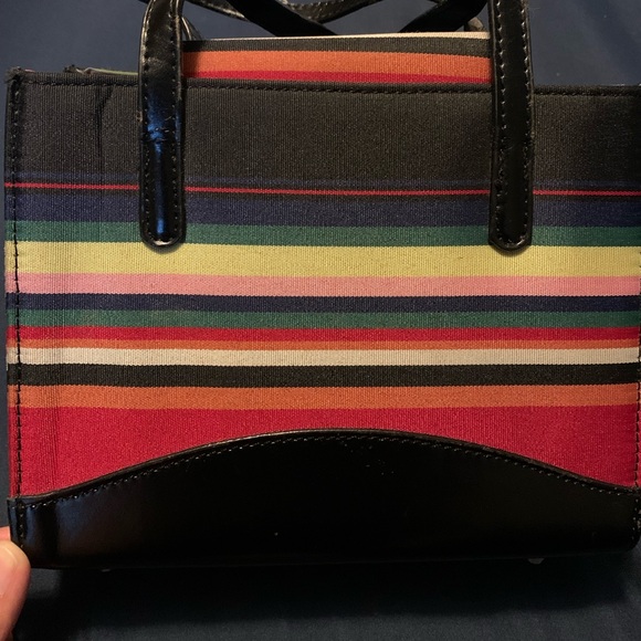 Vintage Kate Spade Rainbow Striped Handbag - Picture 8 of 12
